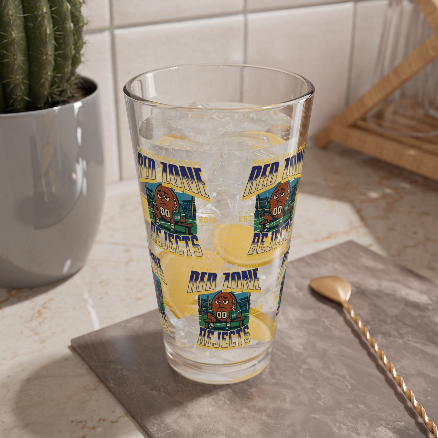 Merch for Your Logo! 16 Oz. Glass Pint Tumbler