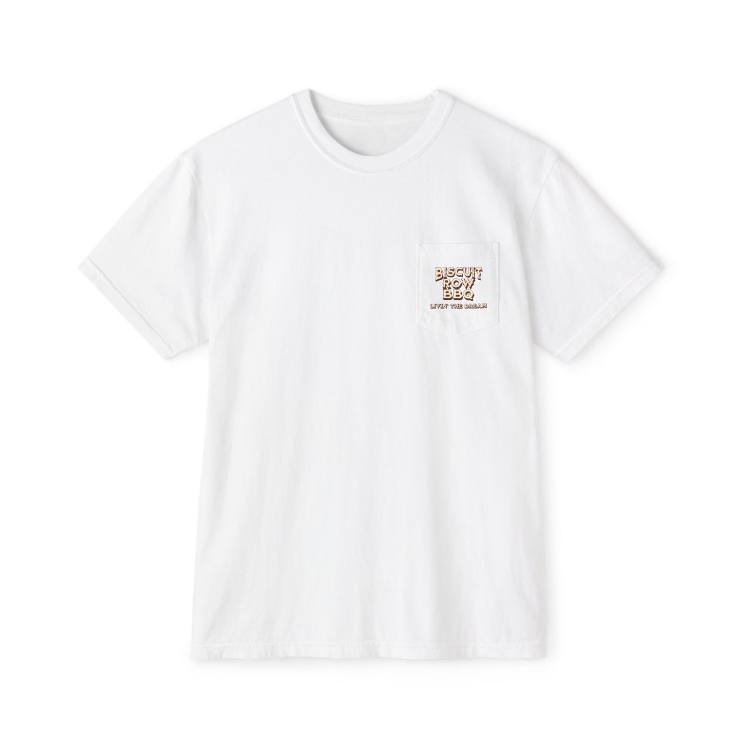 Custom for Biscuit Row BBQ Unisex Garment-Dyed Pocket T-Shirt