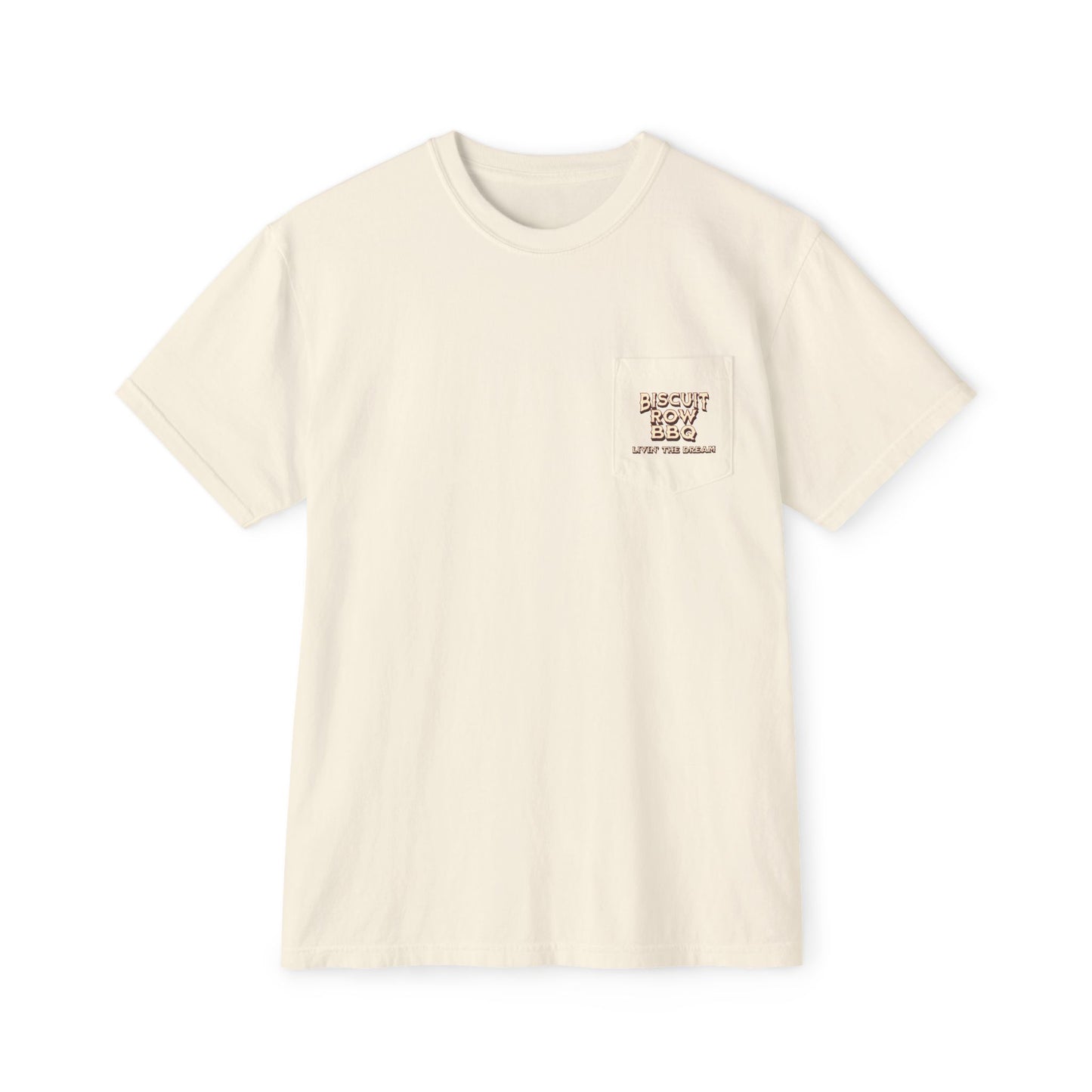 Custom for Biscuit Row BBQ Unisex Garment-Dyed Pocket T-Shirt