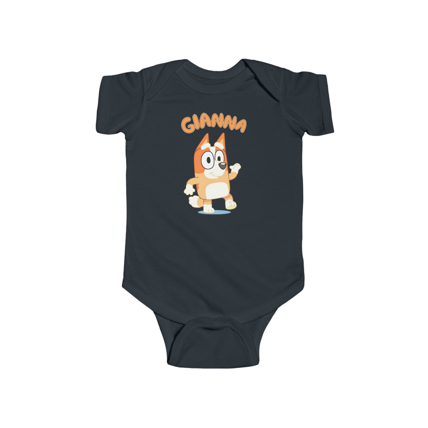 Custom Bluey Bingo Infant Bodysuit Cute Cartoon Design