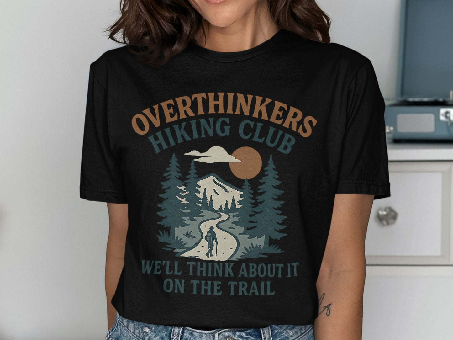 Overthinkers Hiking Club Graphic Tee Shirt product