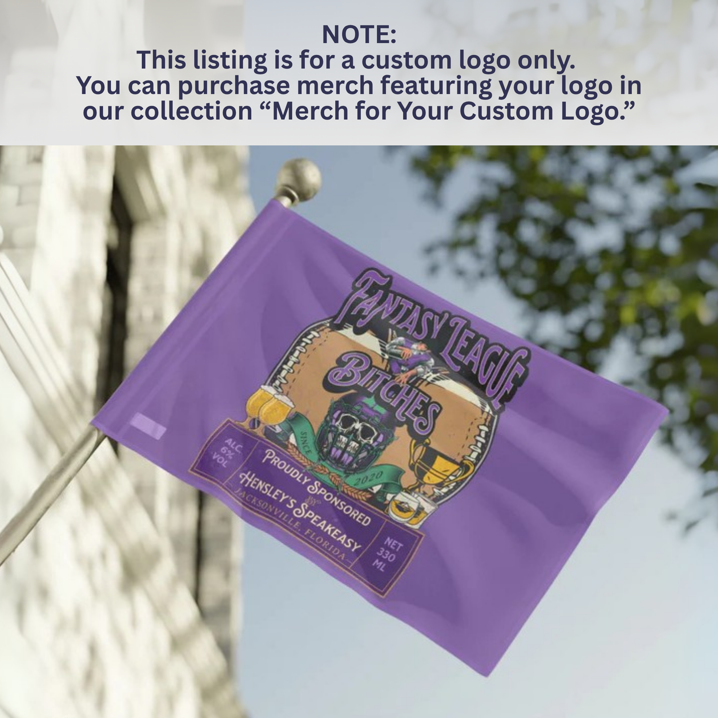 Custom Fantasy Football Team Logo Design