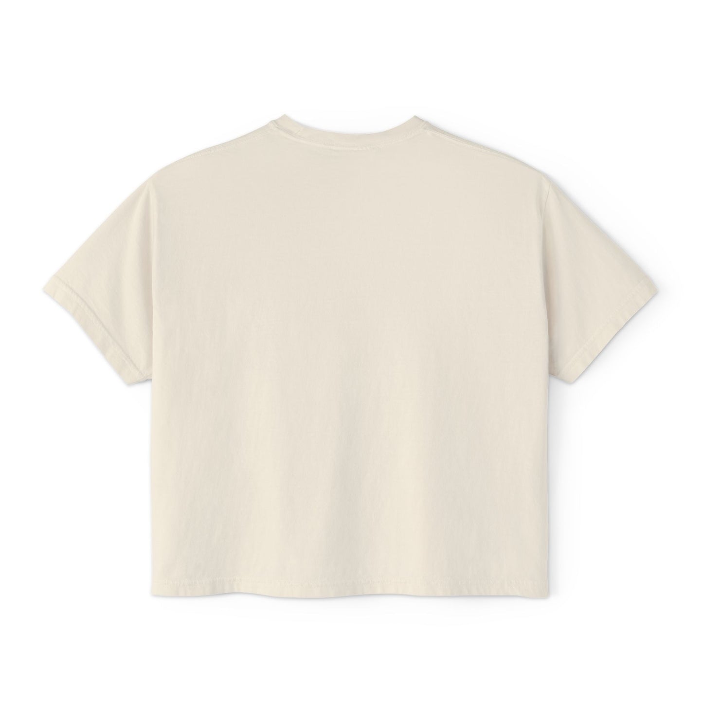 Pumpkin Chic Halloween or Fall Cropped Comfort Colors Women's Boxy Tee