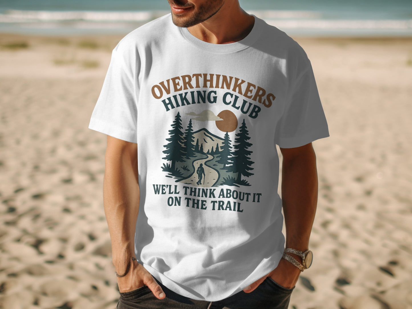 Overthinkers Hiking Club We'll Think About It T-Shirt product