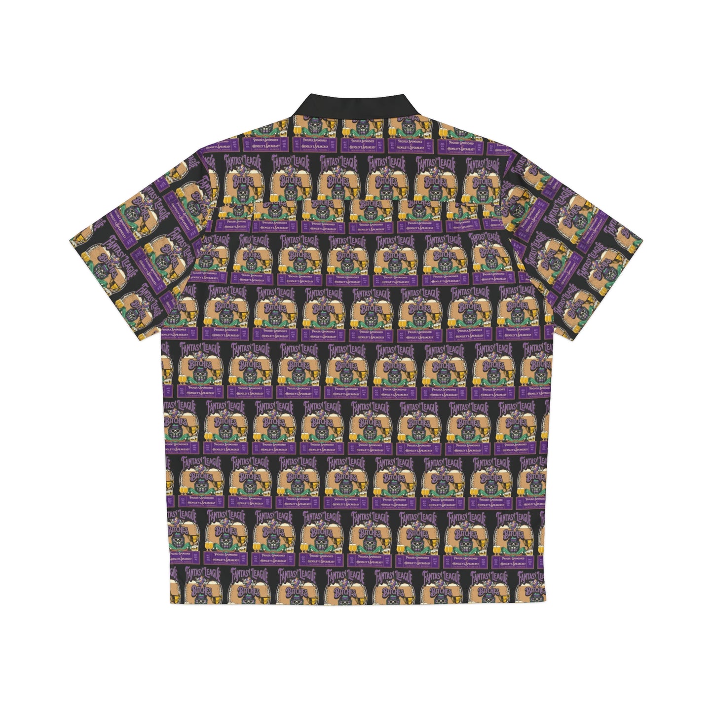 Fantasy League Bitches FLB Football Team Spirit Men's Hawaiian Shirt (AOP)