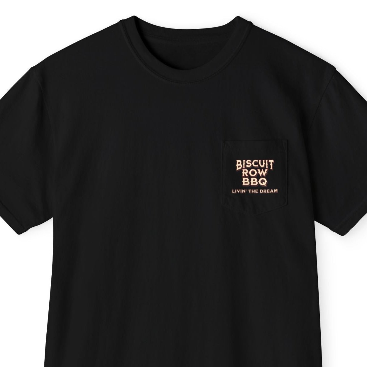 Custom for Biscuit Row BBQ Unisex Garment-Dyed Pocket T-Shirt