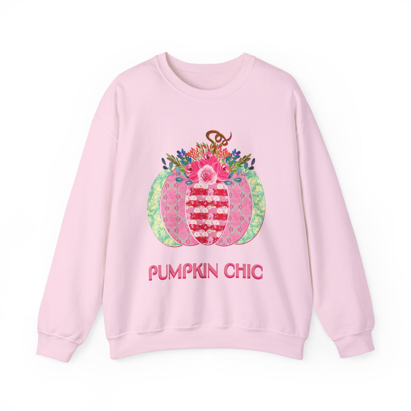 Pumpkin Chic Fall or Halloween Unisex Heavy Blend™ Crewneck Sweatshirt