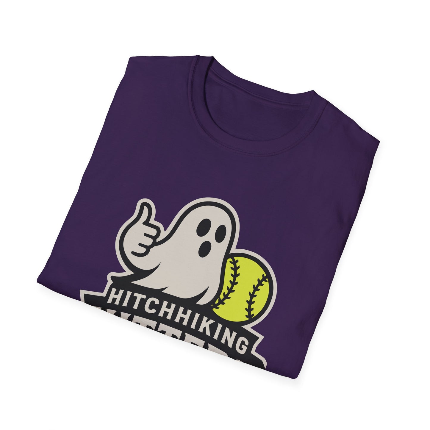 Custom Hitchhiking Hitters Short Sleeve Purple Softball T-Shirt Unisex Apparel