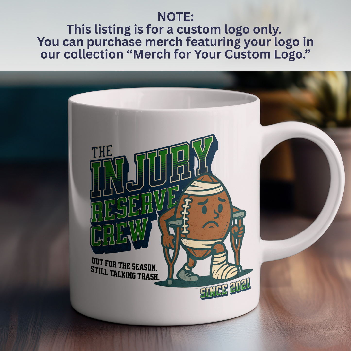 Custom Fantasy Football Team Logo Design