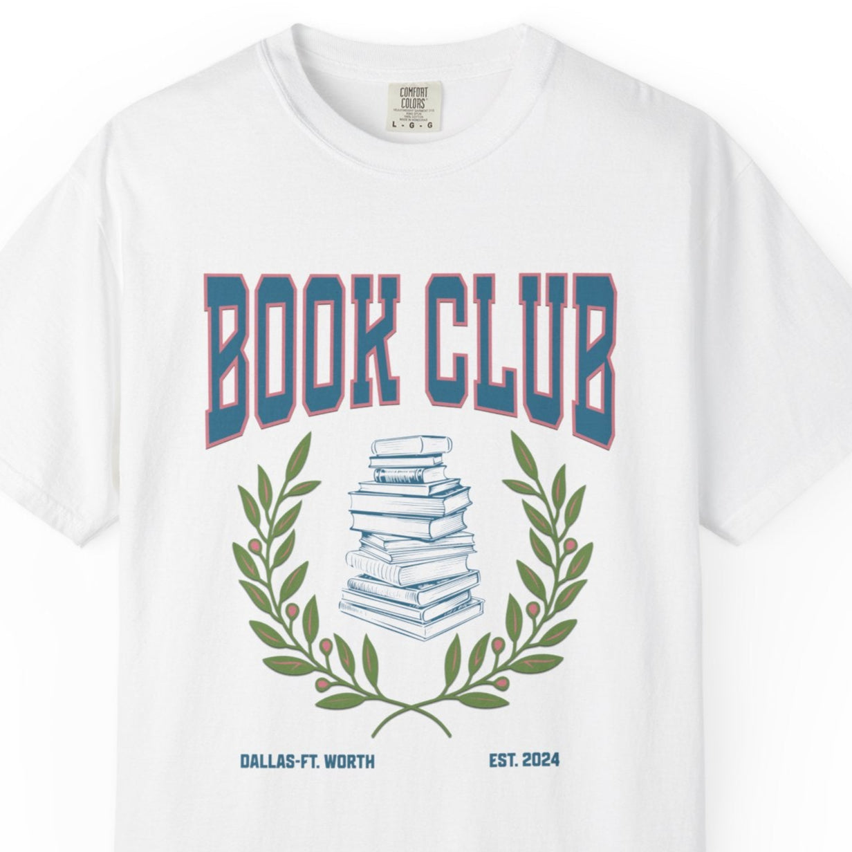 Customized DFW Book Club Garment-Dyed Unisex T-Shirt