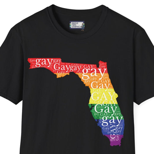 Say Gay Florida DeSantis LGBTQIA Pride Gay Days Unisex T-Shirt