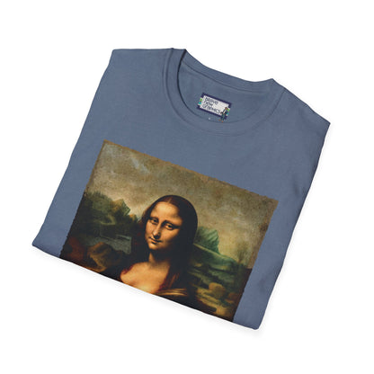 Mona Lisa Chicken Portrait Unisex Softstyle T-Shirt