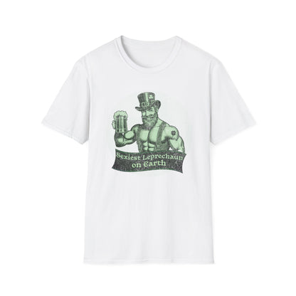 St. Patrick's Day Humor T-Shirt "Sexiest Leprechaun On Earth" Holiday Design