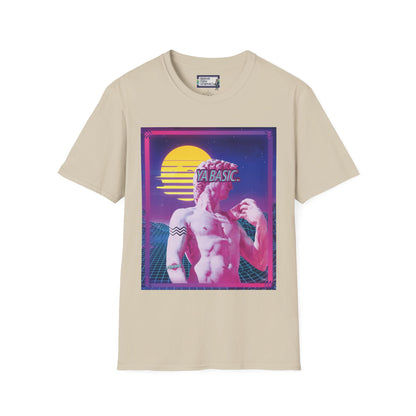 Vaporwave Ya Basic 90s 80s Y2K Synthwave Glitch Art Unisex Tee