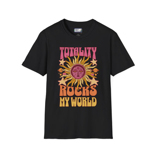 Totality Rocks My World 2024 Total Eclipse Totality Tour Unisex Softstyle T-Shirt