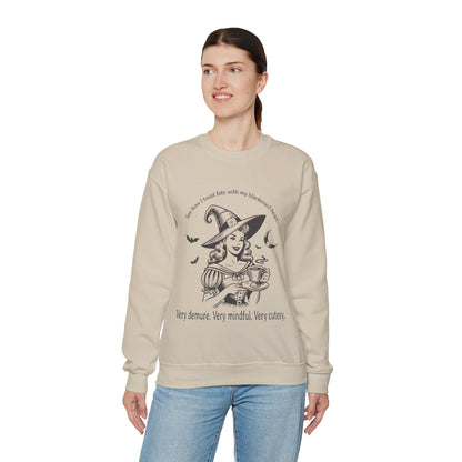 Very Demure Very Mindful Very Cutesy Halloween Witch Unisex Heavy Blend™ Crewneck Sweatshirt