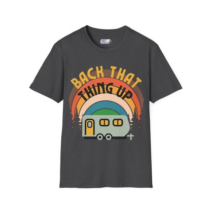 Back That Thing Up Camper Camping RV Vacation Unisex Jersey Short Sleeve Tee