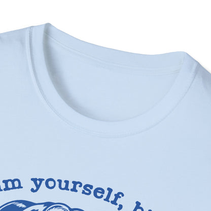 ADHD Neurodiverse Calm Yourself Bitch, Vintage Housewife Aesthetic, Retro Neurodiversity Brain, Mental Health Awareness, Plus Size, Unisex Softstyle T-Shirt