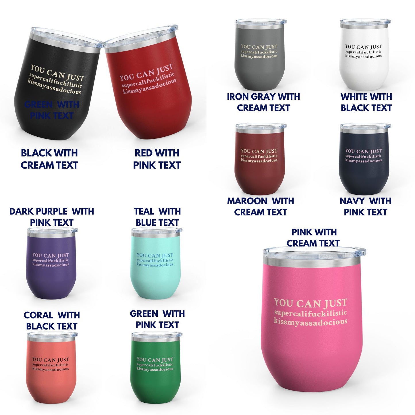Smart Ass Wine Tumbler, 12oz Insulated Tumbler