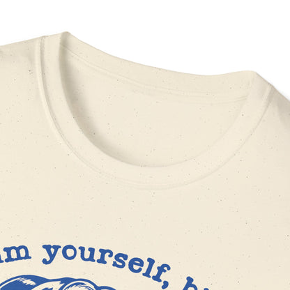 ADHD Neurodiverse Calm Yourself Bitch, Vintage Housewife Aesthetic, Retro Neurodiversity Brain, Mental Health Awareness, Plus Size, Unisex Softstyle T-Shirt