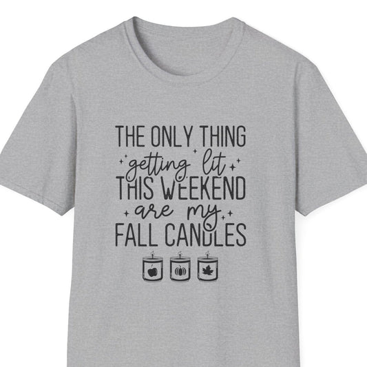 Funny Fall Autumn Aesthetic Unisex Softstyle T-Shirt XS - Plus Size 5X