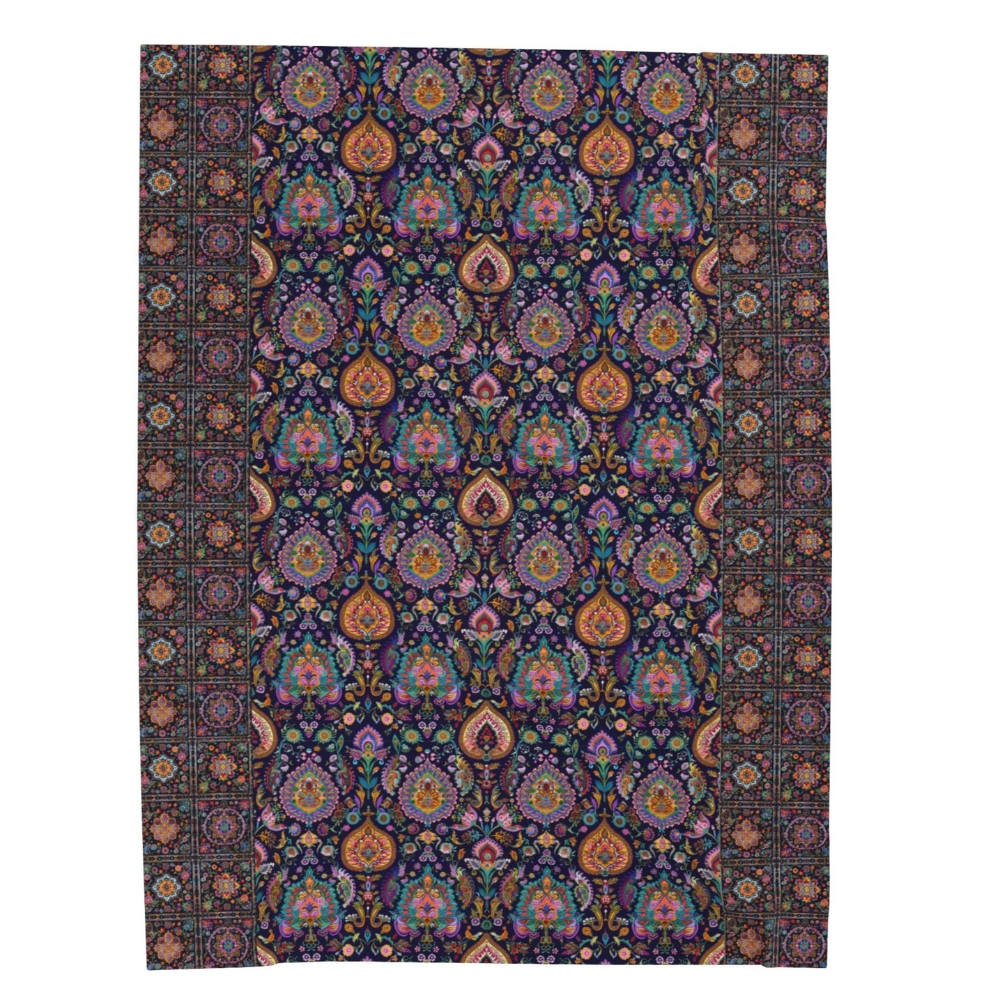 Velveteen Plush Blanket - Persian Style Print