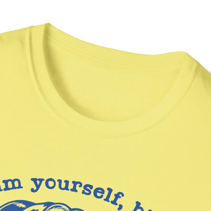 ADHD Neurodiverse Calm Yourself Bitch, Vintage Housewife Aesthetic, Retro Neurodiversity Brain, Mental Health Awareness, Plus Size, Unisex Softstyle T-Shirt