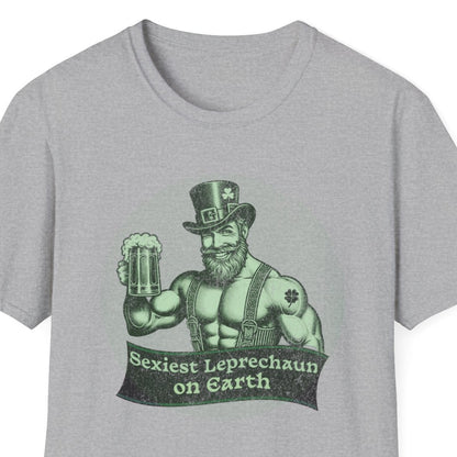 St. Patrick's Day Humor T-Shirt "Sexiest Leprechaun On Earth" Holiday Design