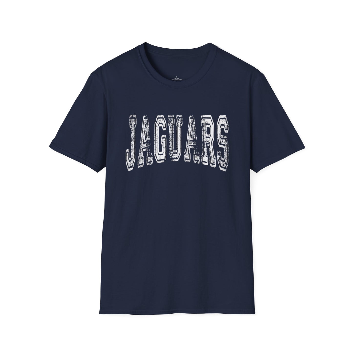 Custom Mascot Name Distressed Sports Team Name Unisex Softstyle T-Shirt